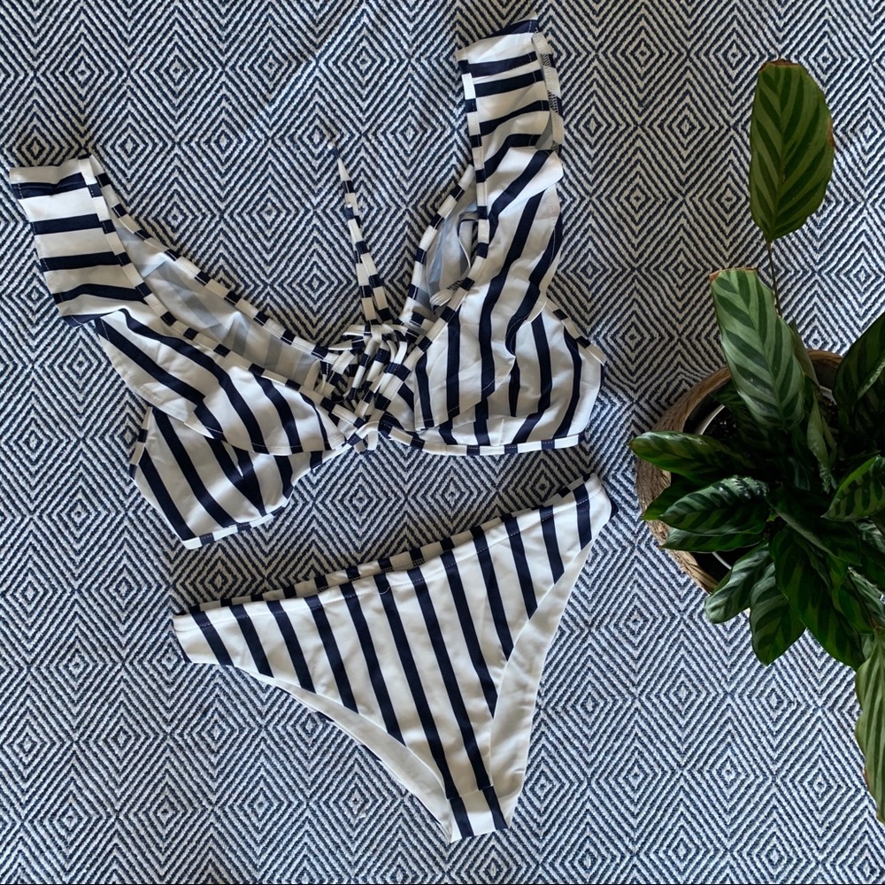 NWT Black & White Bikini